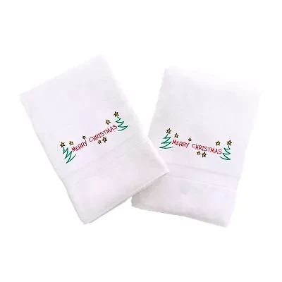 Linum Home Textiles Merry Christmas 2-pc. Hand Towel