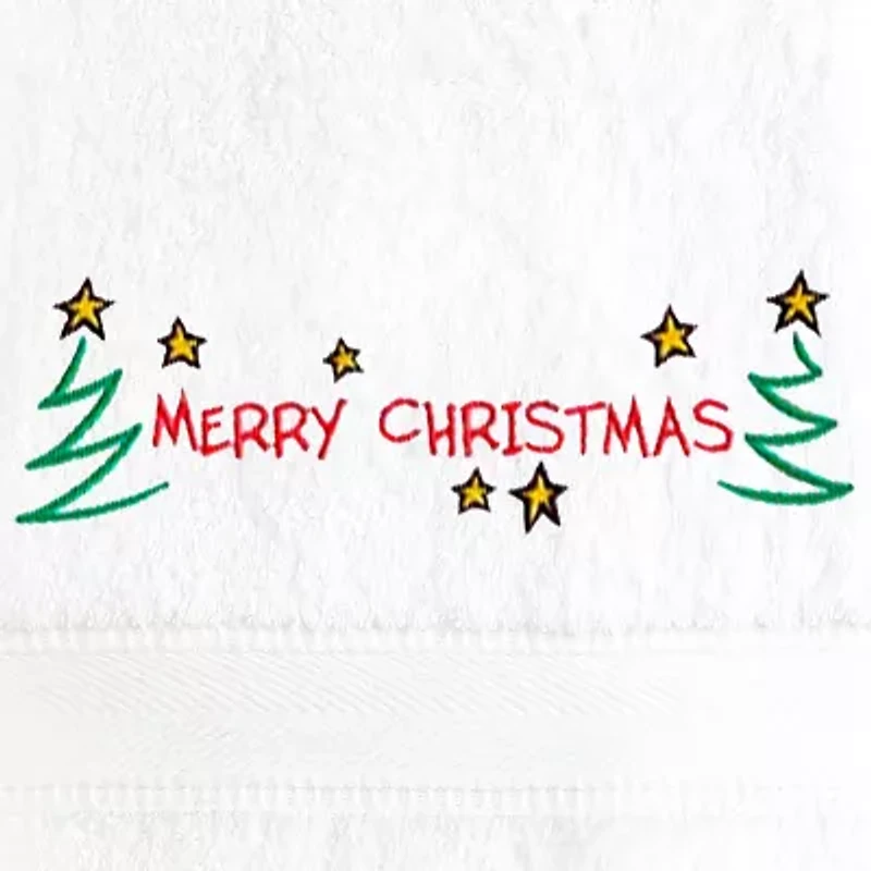 Linum Home Textiles Merry Christmas 2-pc. Hand Towel