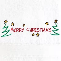 Linum Home Textiles Merry Christmas 2-pc. Hand Towel