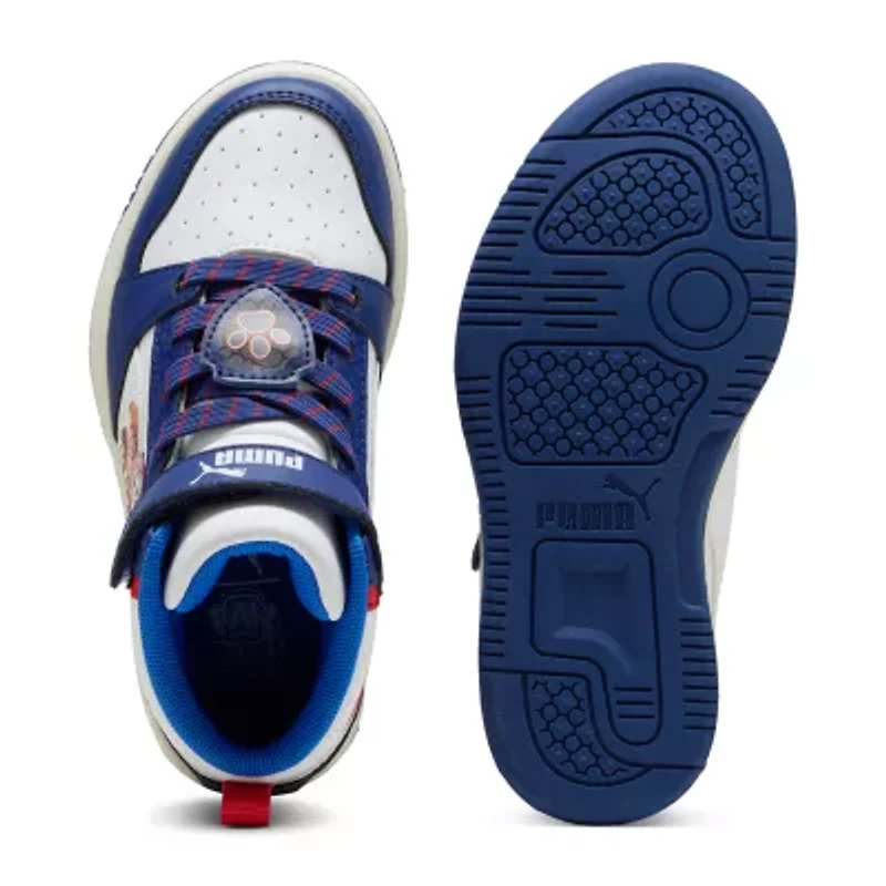 PUMA Rebound V6 Little Kid Boys Paw Patrol Basketball Shoes