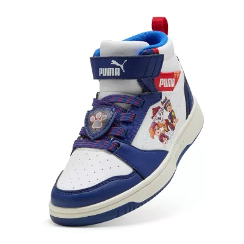 PUMA Rebound V6 Little Kid Boys Paw Patrol Basketball Shoes