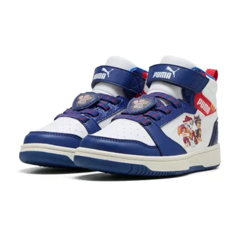 PUMA Rebound V6 Little Kid Boys Paw Patrol Basketball Shoes