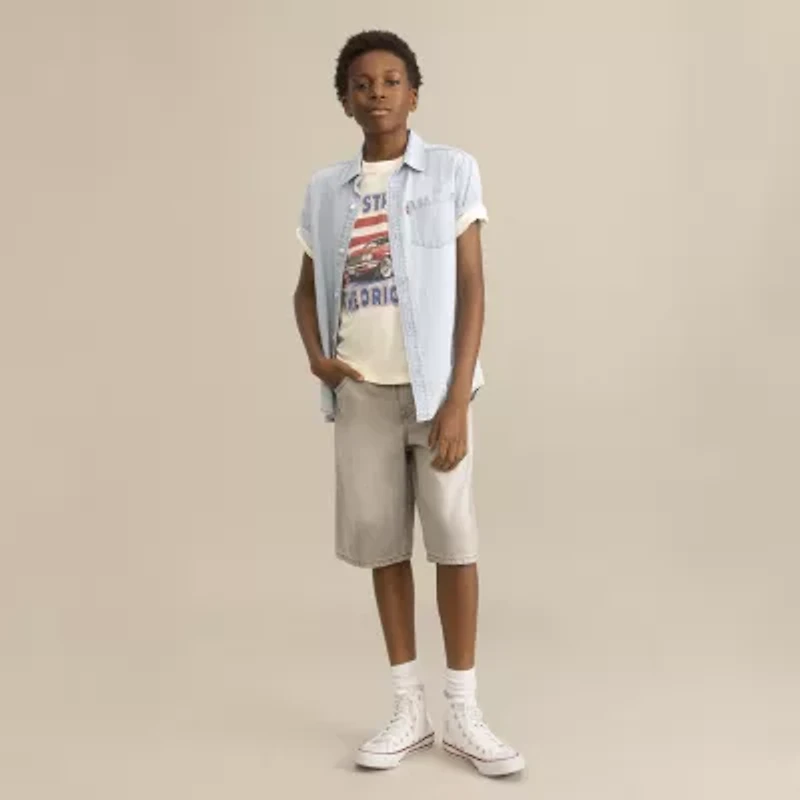 Levi's® Skate Big Kid Boys Adjustable Waist Denim Short