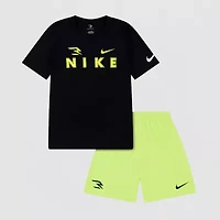 Nike 3BRAND by Russell Wilson Big Kid Boys 2-pc. Short Set