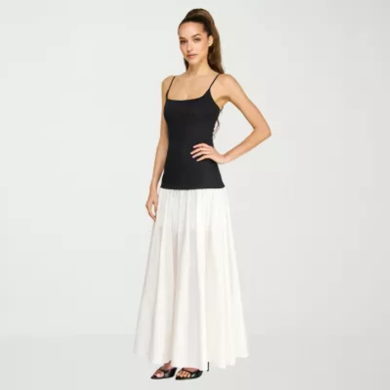 belle vie Womens Sleeveless Maxi Dress