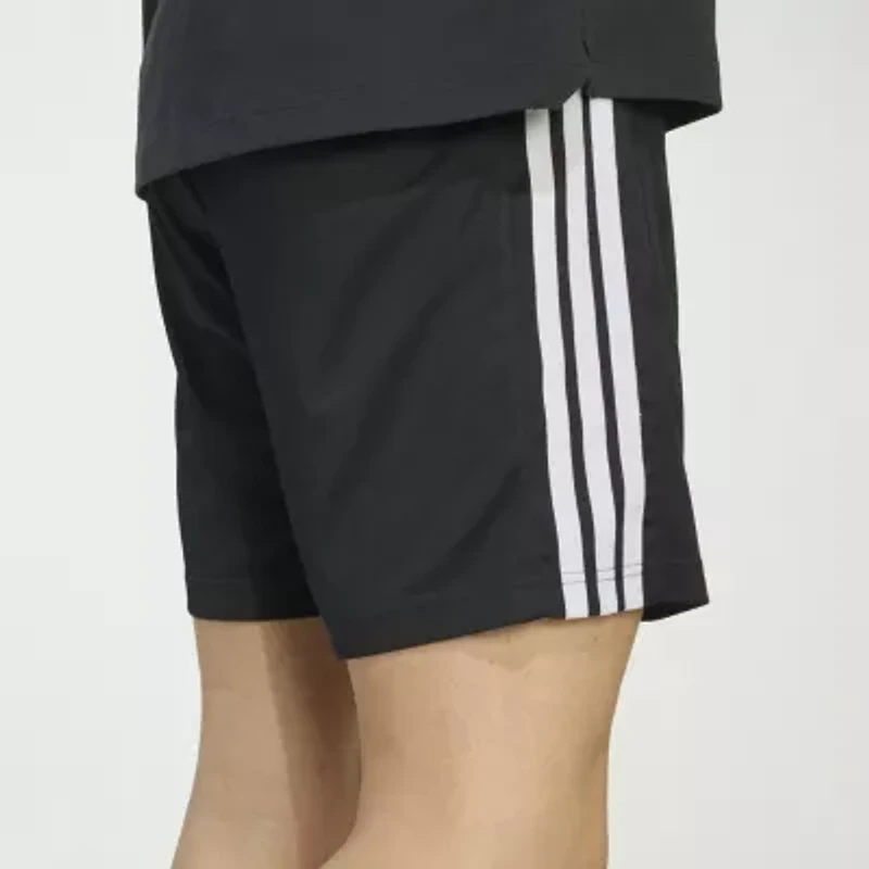 adidas Essentials 3 Stripe Pique Mens 7" Workout Shorts