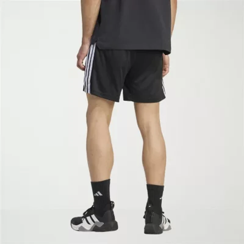 adidas Essentials 3 Stripe Pique Mens 7" Workout Shorts