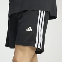 adidas Essentials 3 Stripe Pique Mens 7" Workout Shorts