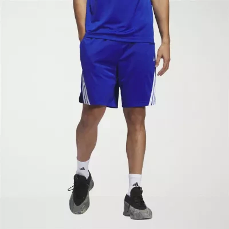 adidas 3 Stripe Mens 9" Basketball Short