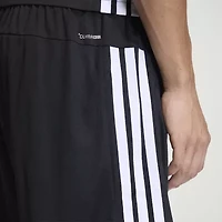 adidas Essential 3 Stripe Mens 9" Big and Tall Workout Shorts