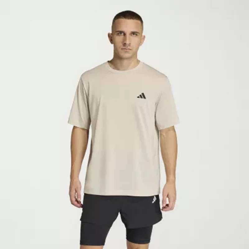 adidas Essentials Feel Ready Mens Crew Neck Short Sleeve Active Big and Tall T-Shirt