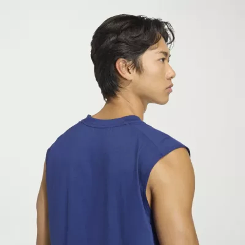 adidas Essentials Feel Ready Mens Crew Neck Sleeveless Active Big and Tall T-Shirt