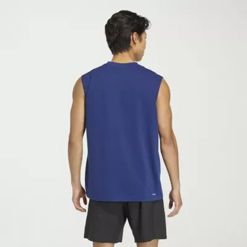 adidas Essentials Feel Ready Mens Crew Neck Sleeveless Active Big and Tall T-Shirt