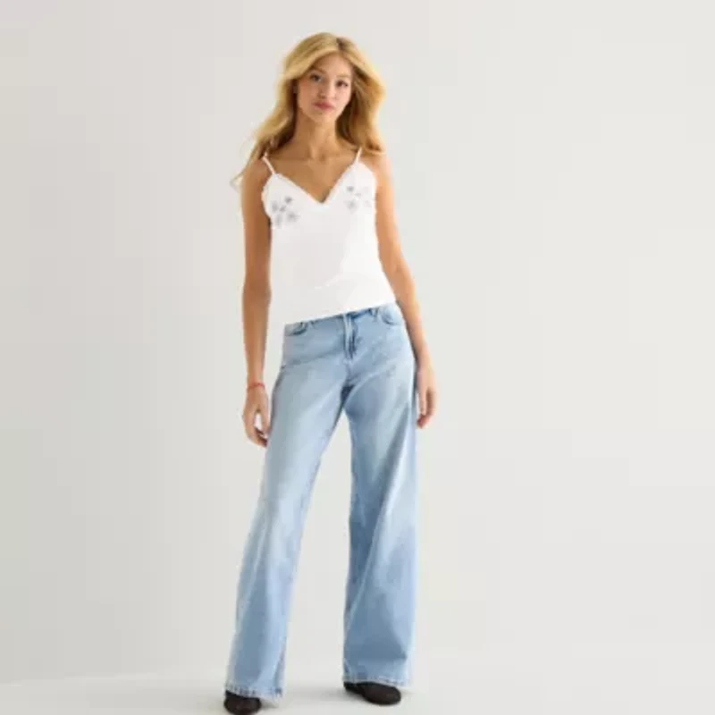 Forever 21 Womens Juniors V Neck Sleeveless Camisole