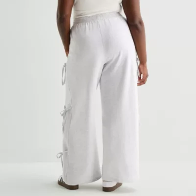 Forever 21 Womens Juniors Plus Wide Leg Pull-On Pant