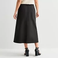 Liz Claiborne Womens Midi A-Line Skirt