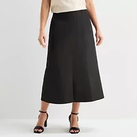 Liz Claiborne Womens Midi A-Line Skirt
