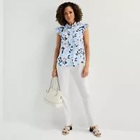 Liz Claiborne Womens Sleeveless Blouse