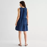 St. John's Bay Womens Sleeveless A-Line Dress