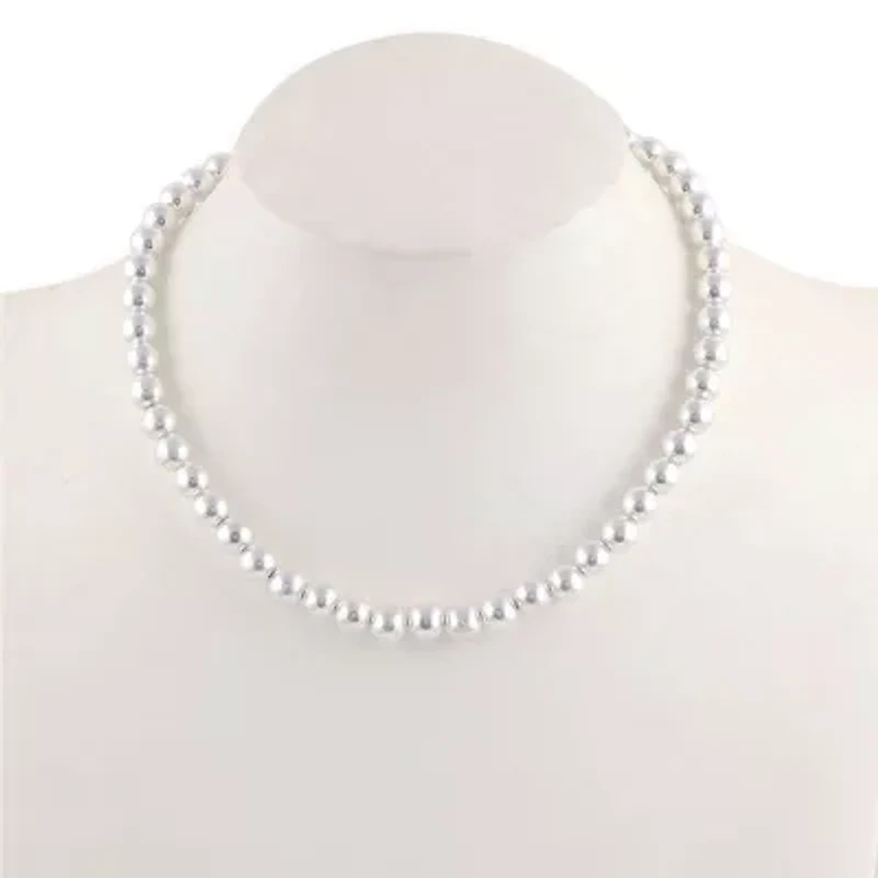 Monet Jewelry Silver Tone Womens 16 Inch Strand Necklace