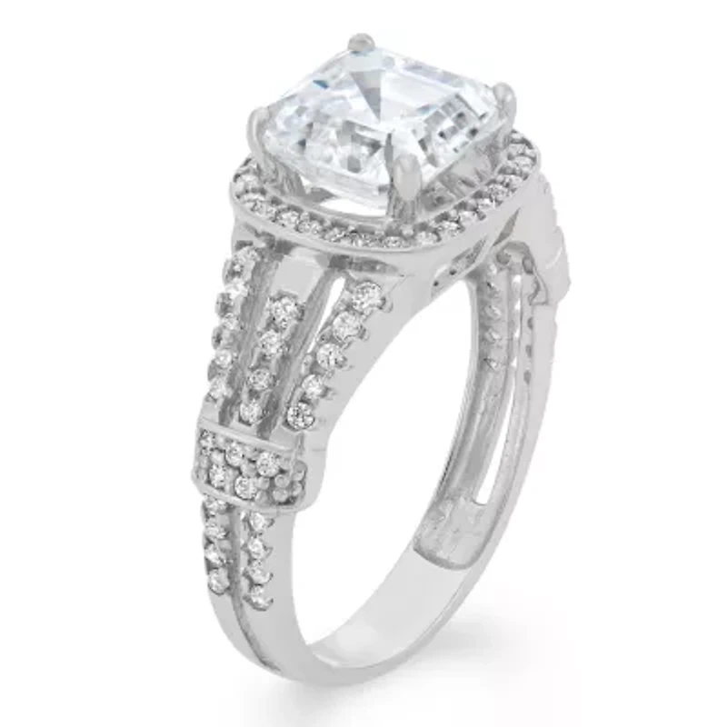 Womens 2 CT. T.W. Cubic Zirconia 10K Gold Round Solitaire Engagement Ring