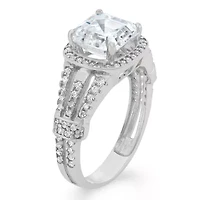 Womens 2 CT. T.W. Cubic Zirconia 10K Gold Round Solitaire Engagement Ring