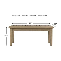 Signature Design by Ashley® Gerianne Weather Resistant Patio Coffee Table