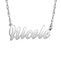 Personalized Womens 10K Gold 18 Inch Pendant Necklace