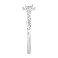 Womens CT. T.W. Natural White Diamond 10K Gold Engagement Ring