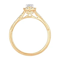 Womens / CT. T.W. Natural White Diamond 10K Gold Pear Engagement Ring
