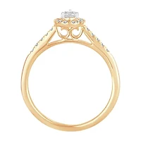 Womens / CT. T.W. Natural White Diamond 10K Gold Pear Engagement Ring