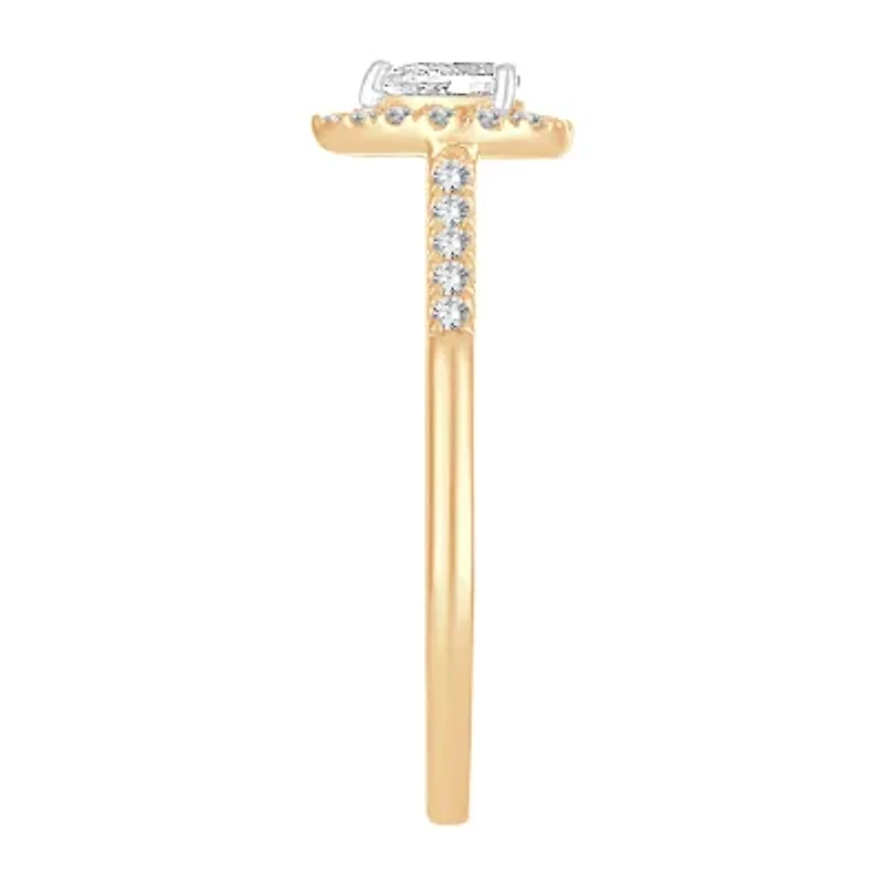 Womens / CT. T.W. Natural White Diamond 10K Gold Pear Engagement Ring