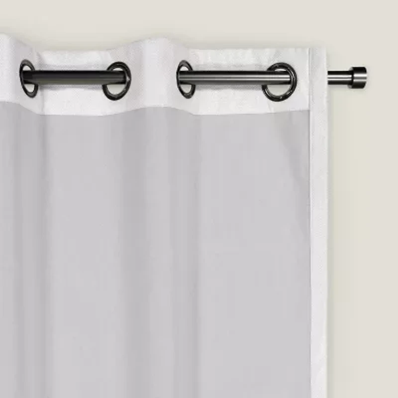 Eclipse Ambiance Texture Draft Stopper Grommet Top Energy Saving 100% Blackout Single Curtain Panel