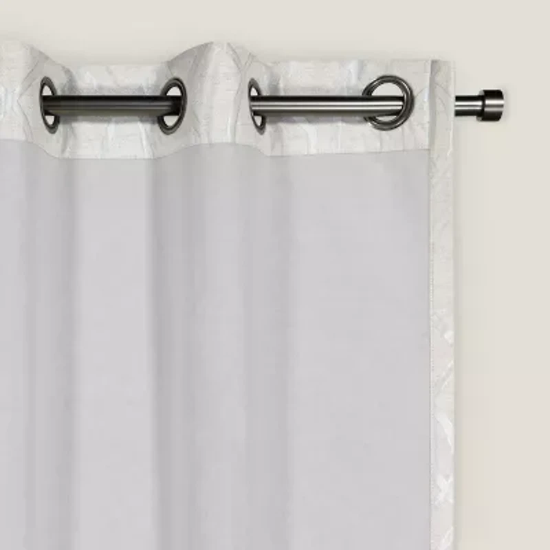 Eclipse Ambiance Lattice Draft Stopper Grommet Top Energy Saving 100% Blackout Single Curtain Panel