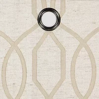 Eclipse Ambiance Lattice Draft Stopper Grommet Top Energy Saving 100% Blackout Single Curtain Panel