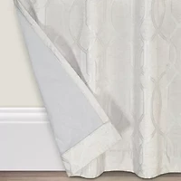 Eclipse Ambiance Lattice Draft Stopper Grommet Top Energy Saving 100% Blackout Single Curtain Panel