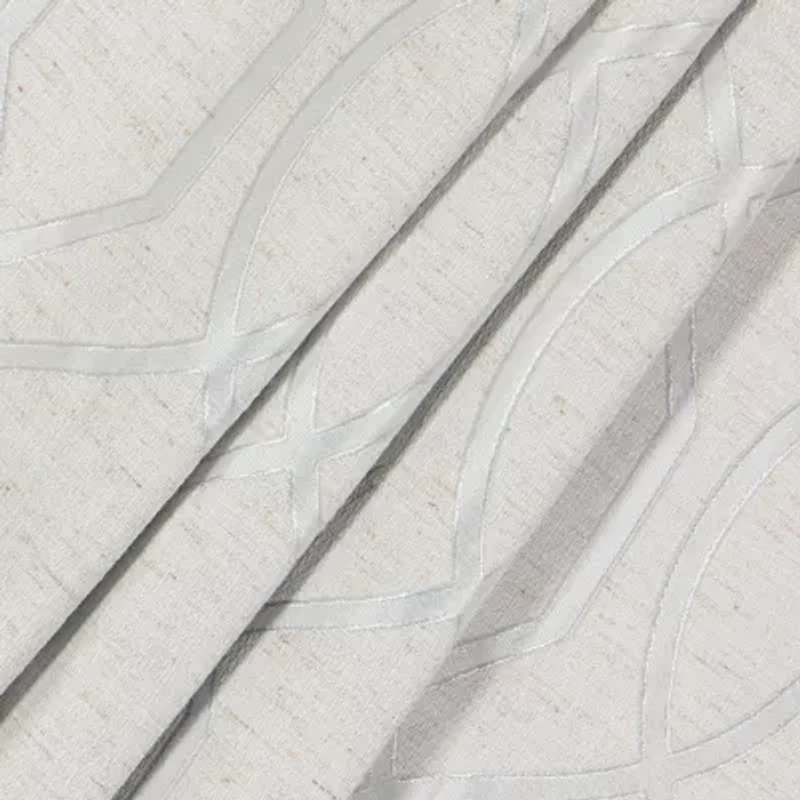 Eclipse Ambiance Lattice Draft Stopper Grommet Top Energy Saving 100% Blackout Single Curtain Panel