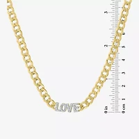 Diamond Addiction (G-H / I1-I2) Womens 1/10 CT. T.W. Lab Grown White Diamond 14K Gold Over Silver Sterling Silver 18 Inch Pendant Necklace
