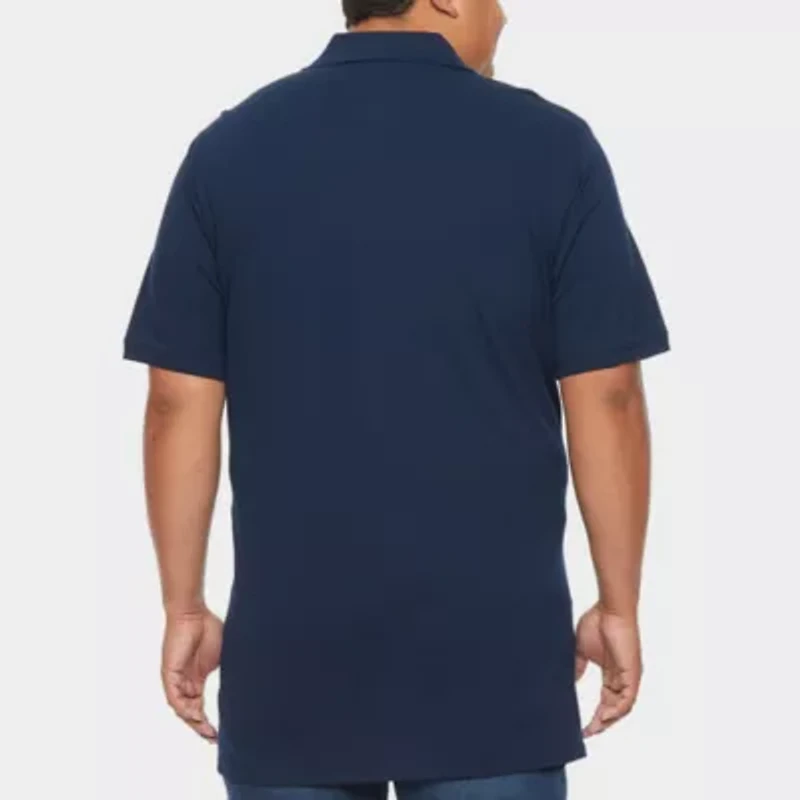 St. John's Bay Premium Stretch Big and Tall Mens Classic Fit Short Sleeve Polo Shirt