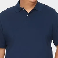 St. John's Bay Premium Stretch Big and Tall Mens Classic Fit Short Sleeve Polo Shirt