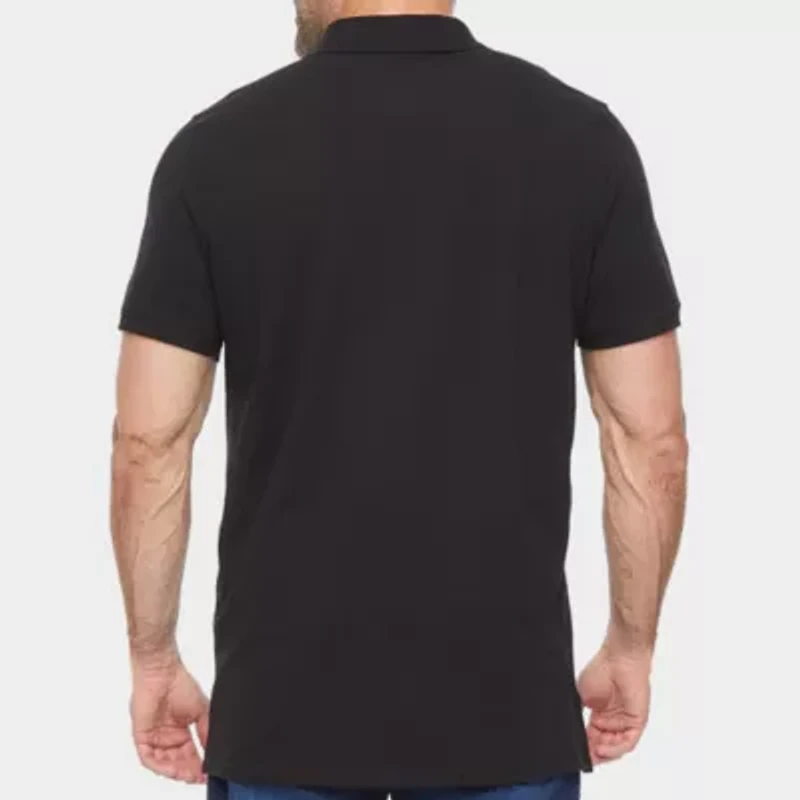St. John's Bay Premium Stretch Big and Tall Mens Classic Fit Short Sleeve Polo Shirt