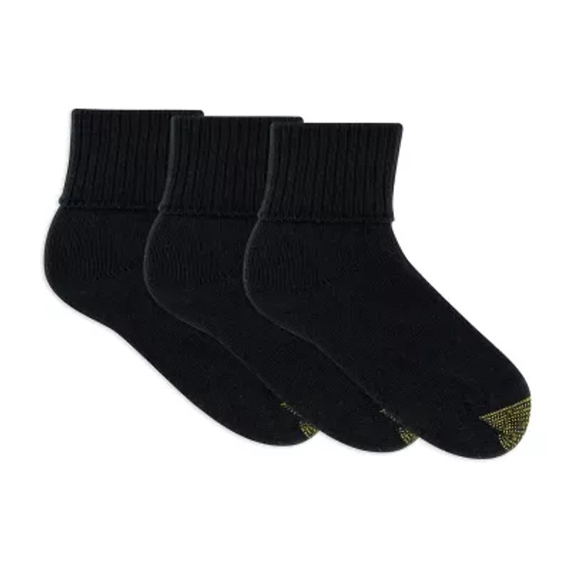 Gold Toe Bermuda Womens 3 Pair Turncuff Socks