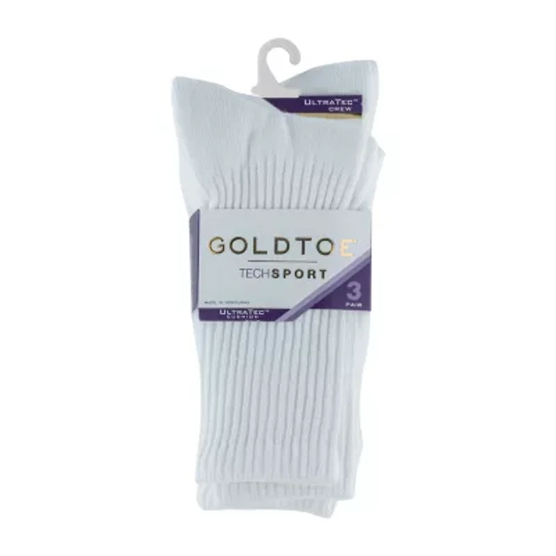 Gold Toe Ultra Tec Womens 3 Pair Crew Socks