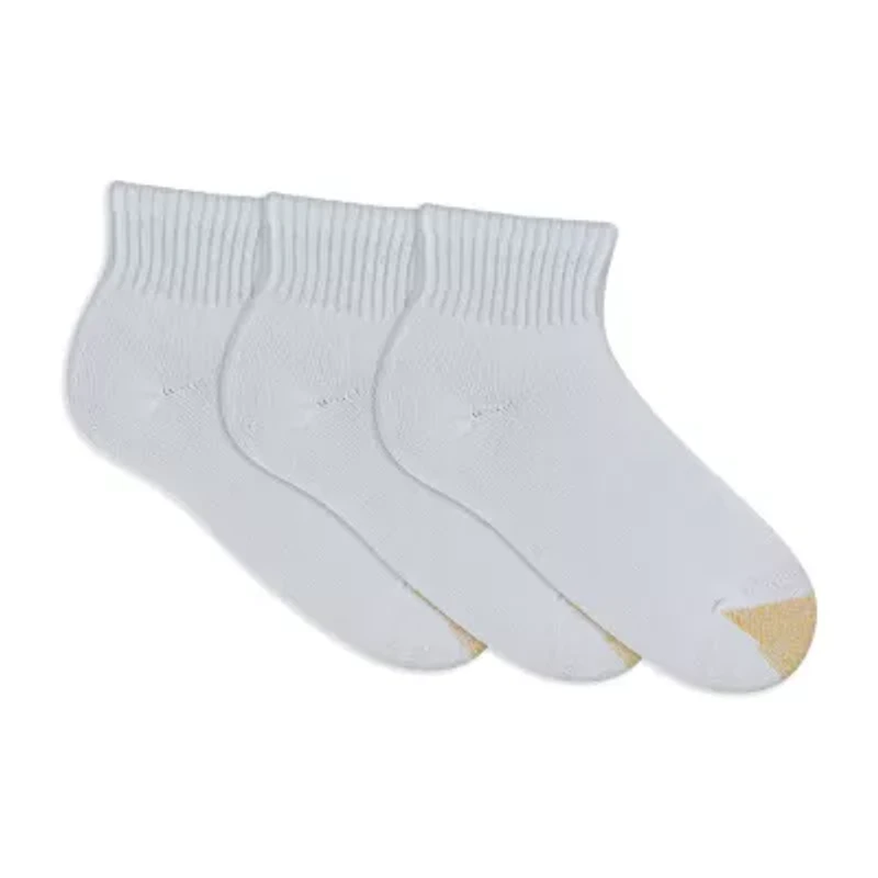 Gold Toe Ultra Tec Womens Multi-Pack 3 Pair Quarter Ankle Socks