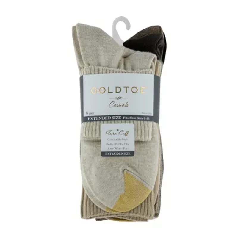 Gold Toe Womens 6 Pair Turncuff Socks