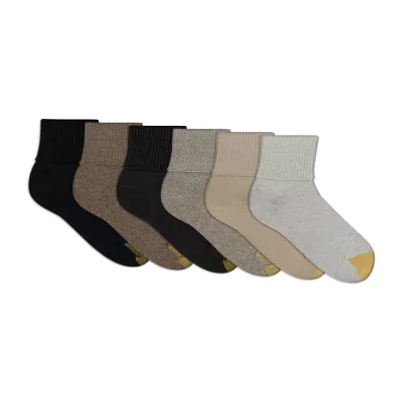 Gold Toe Womens 6 Pair Turncuff Socks