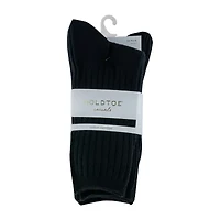 Gold Toe Ribbed Womens 6 Pair Crew Socks
