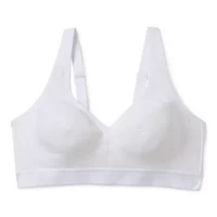 Ambrielle Cotton Unlined Wirefree Lace Bra