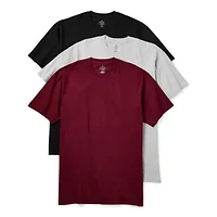 Stafford Heavyweight Mens 3 Pack Short Sleeve Crew Neck T-Shirt Tall