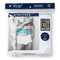 Stafford Full-Cut Bonus Pack Mens 7 Pack Briefs 302865